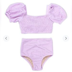 NWT Shade Critters Palm Beach Smocked 2 Piece | Lilac Shimmer | 5T
